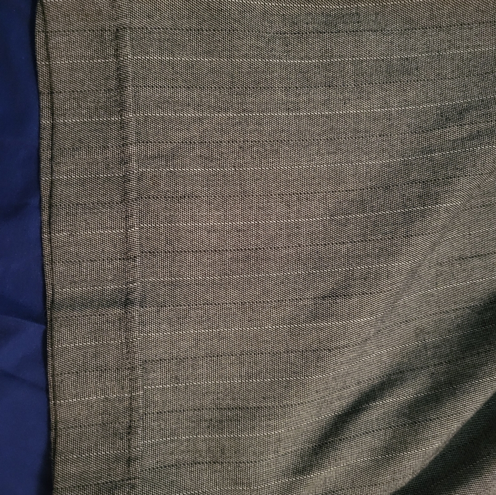 Grey with stripes capri
